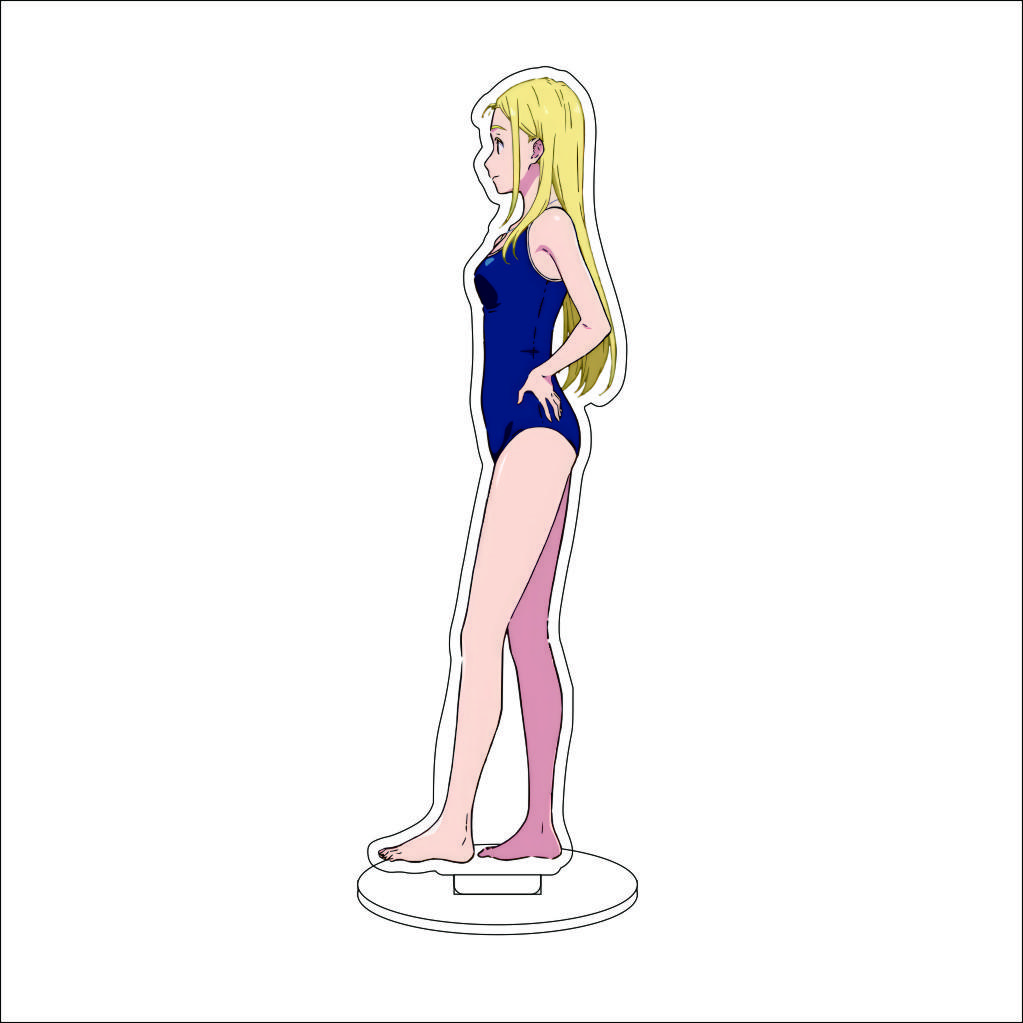 16CM Anime Summer Time Rendering Cosplay Acrylic Stand Ornaments Southern Hizuru Kofune Ushio Figure Stand Halloween Gifts