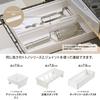 Richell TOTONO Kitchen Tool Box R, White, Drawer Storage Tray, Made in Japan, Dishwasher Safe, Connectable, Easy to Use, Convenient, Antibacterial, St
