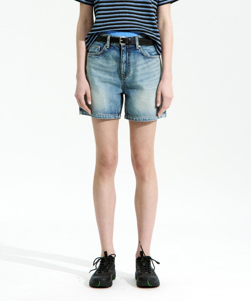 Loukeullaesig Classic Denim Shorts_Blue_Lc252Pt21Bl