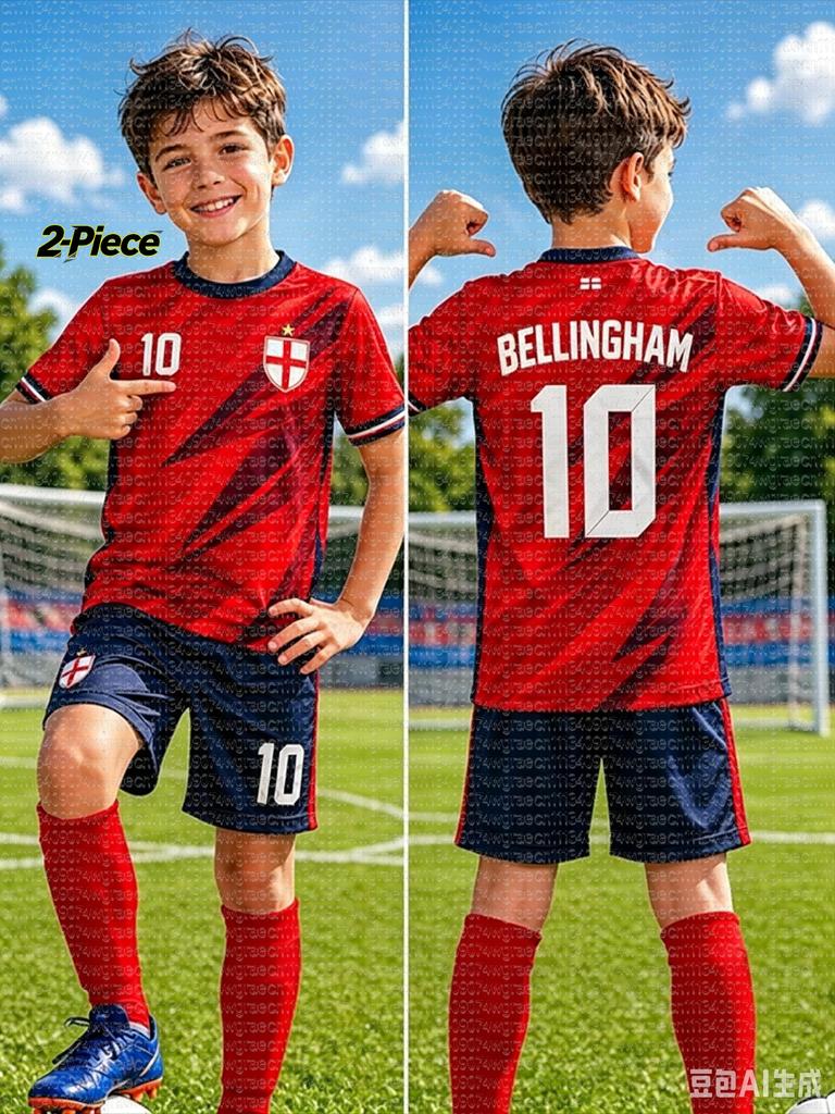 2026 Speciální Bellingham #10 Fan Fotbalový Dres Tričko Šortky Set Dámský Pánský Anglie Fanoušci Košile a Šortky Letní Děti 2dílná sada