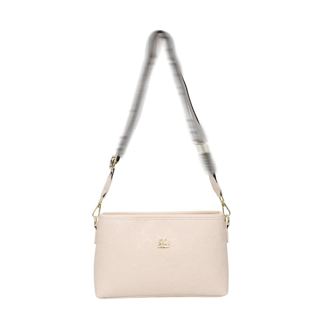 Versatile Women's Handbag: High-End Print with Wide Strap for Shoulder or Crossbody Wear