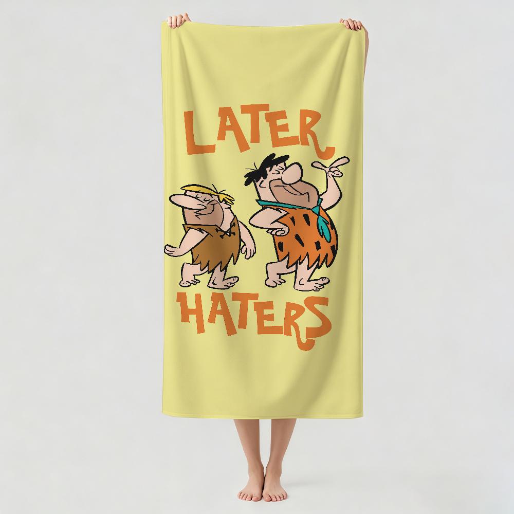 Cartoon The F-Flintstones Towel Drying Bath Towel Applicable To Light Swimming Camping Yoga Beach Out