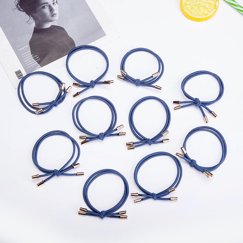 Korean 3-in-1 Beaded Hair Ring & Headband