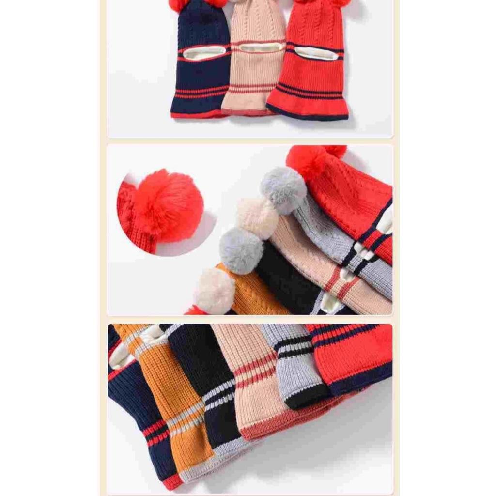 Kinderhüte, Fleece-Hüte, Verdickte Hüte, Warme Hüte, Wollmützen, Jungenhüte, Mädchenhüte, Kinderschals, Strickmützen