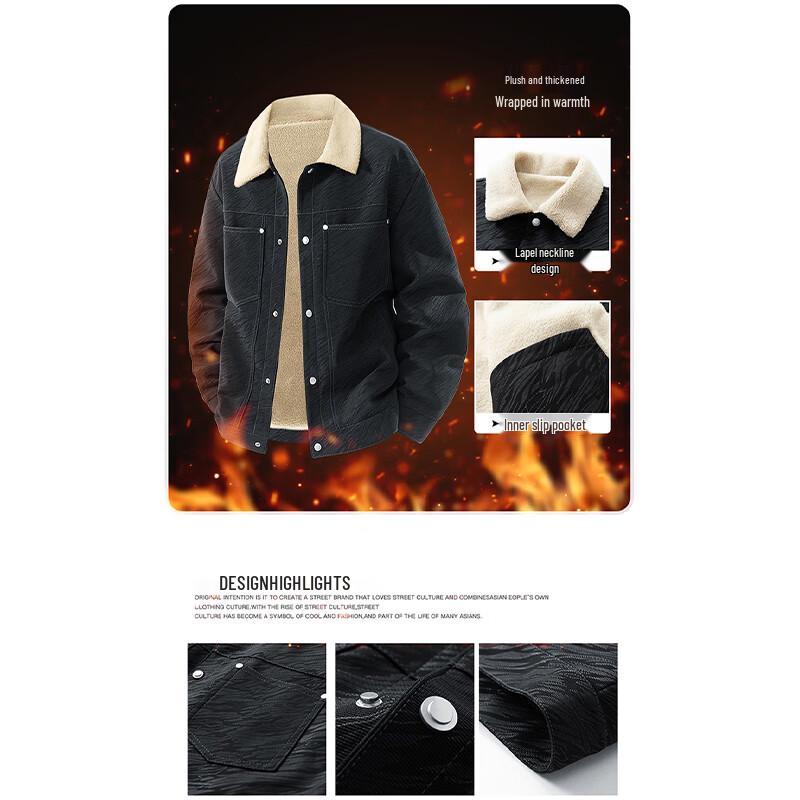 Jeanswest Herren Warme Fleece Outdoorjacke