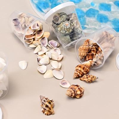 Természetes epoxigyantával töltött kagylók DIY kézműveskedéshez és akváriumdekorációhoz