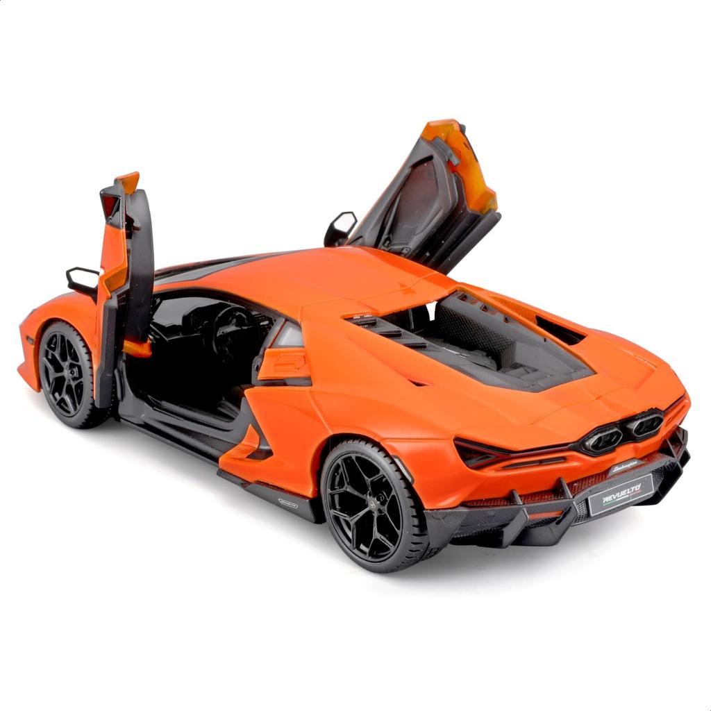 Bburago 1/24 Lamborghini Revuelto Orange / Diecast Model Car, Finished Product, 18-21106 OG