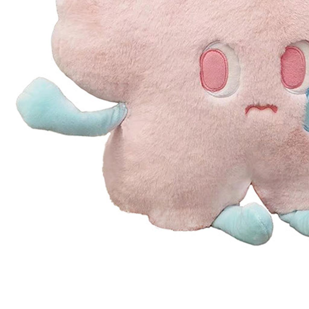 Flower Shape Plush Toy Crying Lively Stylish Stuffed Flower Toy for Living Room Balcony Office Pink