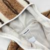 Xin Xing EONEE Women's Retro Striped Lamb Wool Hooded Jacket - Autumn/Winter