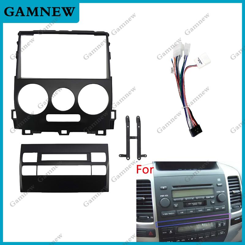 9 Inch Car Frame Fascia Adapter Canbus Box Android Radio Dash Fitting Panel Kit For Toyota Prado 120 Land Cruiser 2003-2009