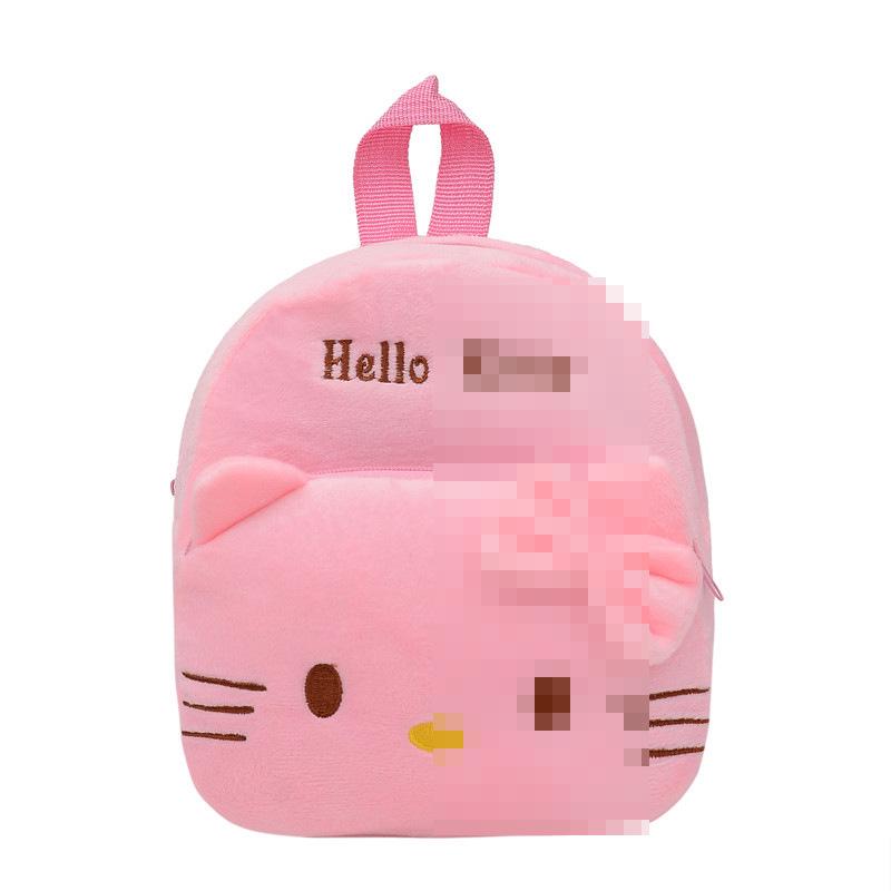 Cute Cartoon Plush Backpack for Toddlers - Double Shoulder, Kindergarten, Early Education, Doll Design