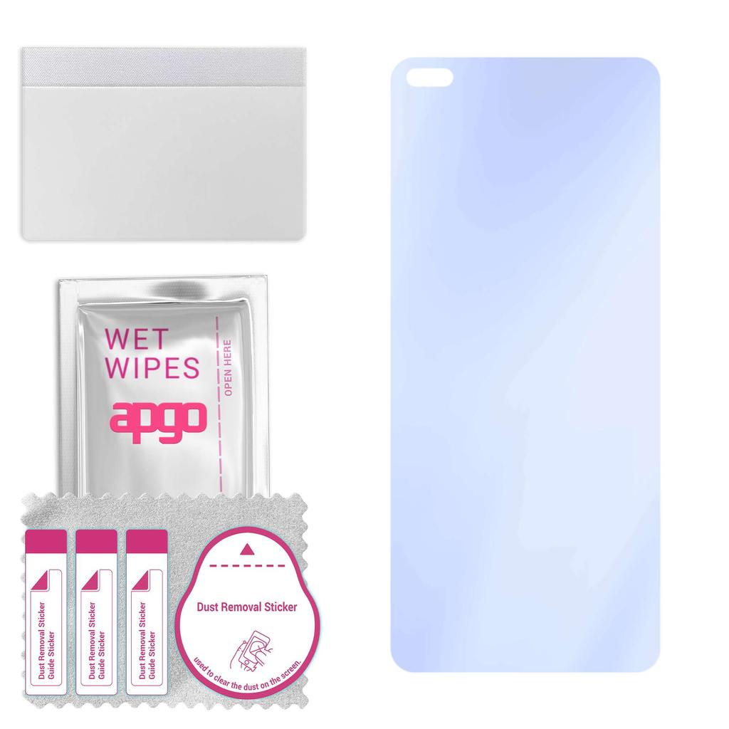 apgo Ultra-Clear 9H Hybrid protective glass compatible with Realme X50T, flexible nano glass, great replacement for tempered glass, scratch-resistant,