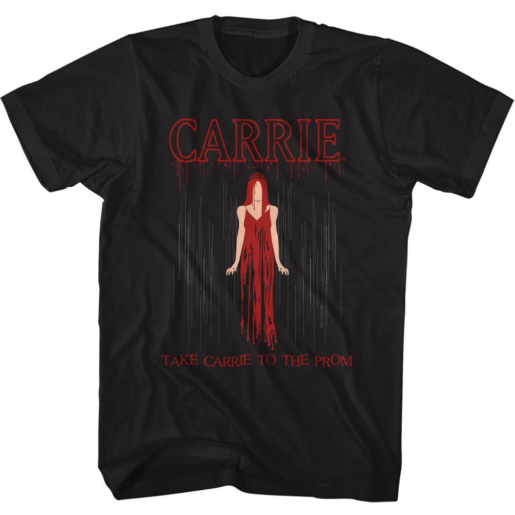 Carrie Stephen King 1976 Horror Movie Take Carrie To The Prom Men T Shirt XXL