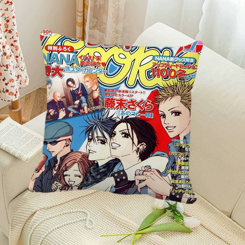 Anime NANA Pillow Case Square Pillow Bedroom Sofa Leisure Comfort Cushion Car Home Decoration