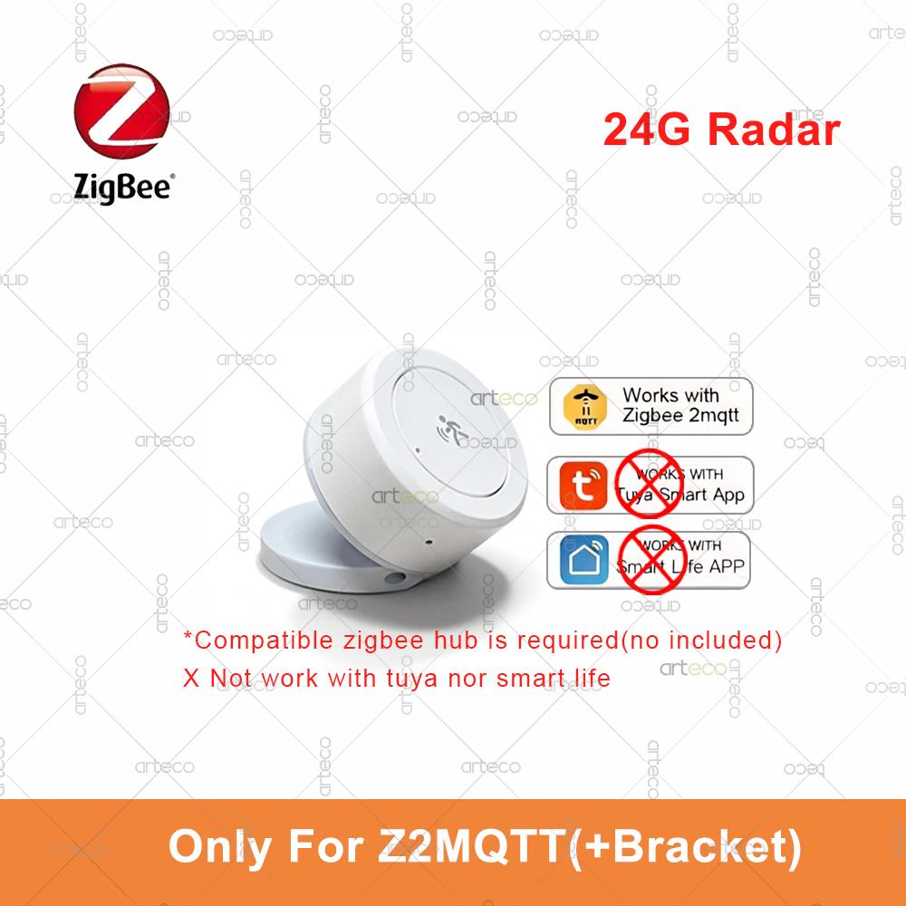 Mini Zigbee Human Presence Sensor 24G Mmwave Radar Detector Occupancy Sensor,Static/Motion Detect,For Tuya Home Assistant Z2MQTT