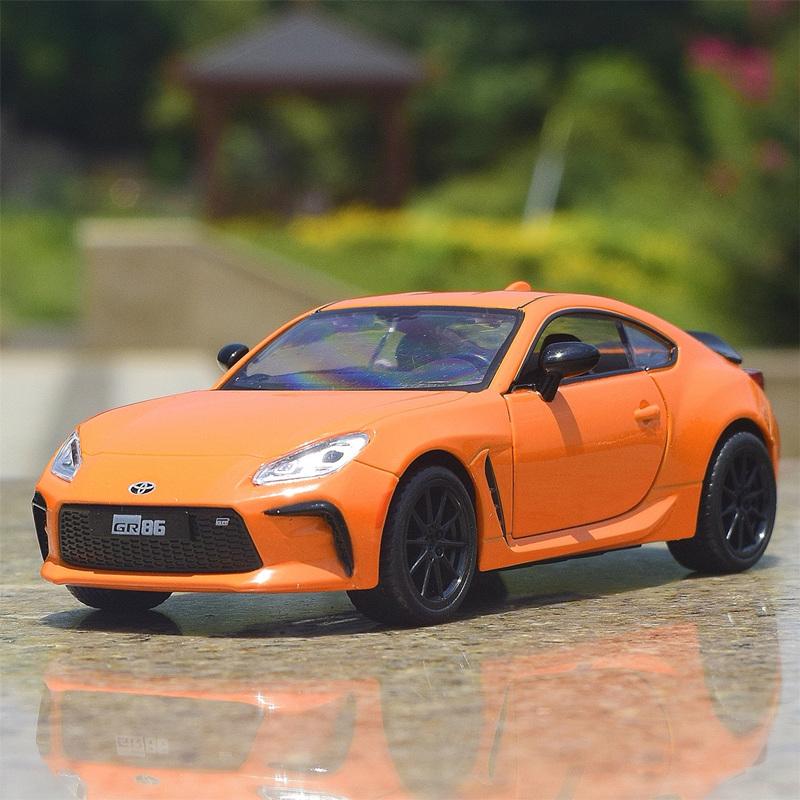 1/37 Toyota GR86 Legierung Sportwagen Modell Diecasts Metall Rennbahn Rennwagen Fahrzeuge Modell Hohe Simulation Sammlung Kinderspielzeug Geschenk