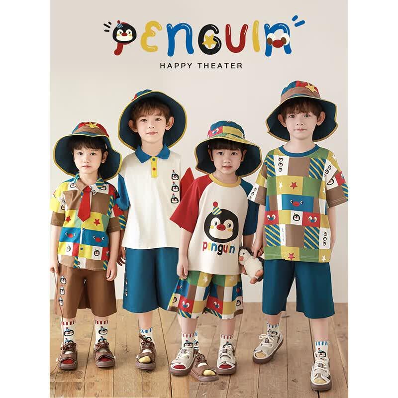Youyou Boys  Penguin Series Summer Outfit 100cm