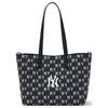 MLB New York Yankees Monogram Polyester Laptop Bag Students Unisex Black Casual 3AORM015N-50BKS