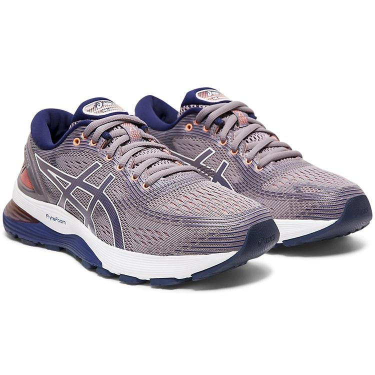 (WMNS) ASICS Gel-Nimbus 21 'Lavender Grey Dive Blue' Women's 1012A156-500