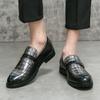 Fashion Casual men's loafers British Style Design Fashion Party Outdoor street trends leather shoes Plus Size Versatile and Slip on