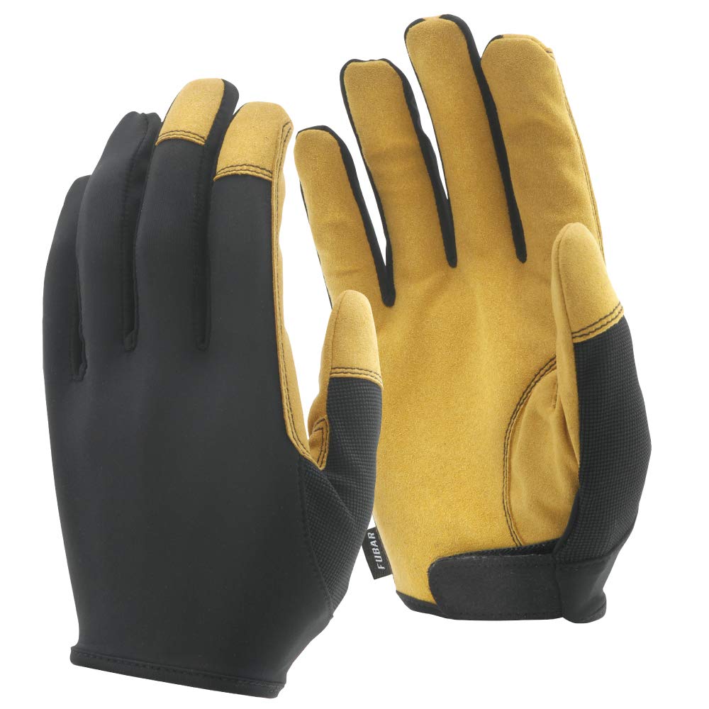 

Otafuku Glove Hoover Synthetic Leather Gloves Short Stretch Black x Size LL [Synthetic Leather, Length, Back] FB-51 Camel,