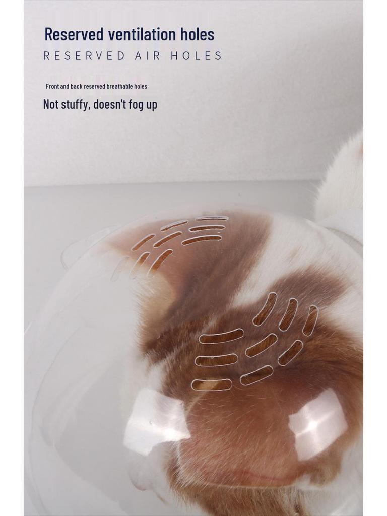 Echipament pentru cap pentru pisici de companie: Mască de ochi respirabilă Anti-Lins, Anti-Mușcare pentru Baie, Tăierea Unghiilor și Injecții.