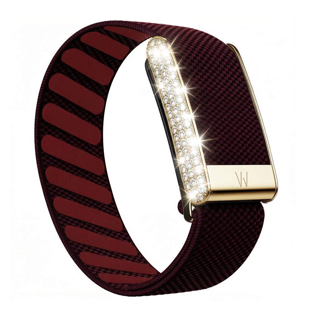 Solo per Cinturino per Orologio WHOOP 5.0 Braccialetto Intrecciato in Nylon Elastico Design Diamante Oro Cinturino di Ricambio Sportivo