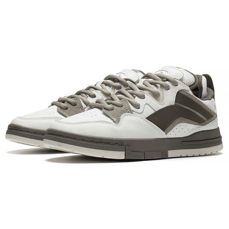Li Ning Wave Pro Suede, Leather Slip Resistant, Abrasion Resistant, Lightweight Low top Skateboard Shoes Men's AECS059-2