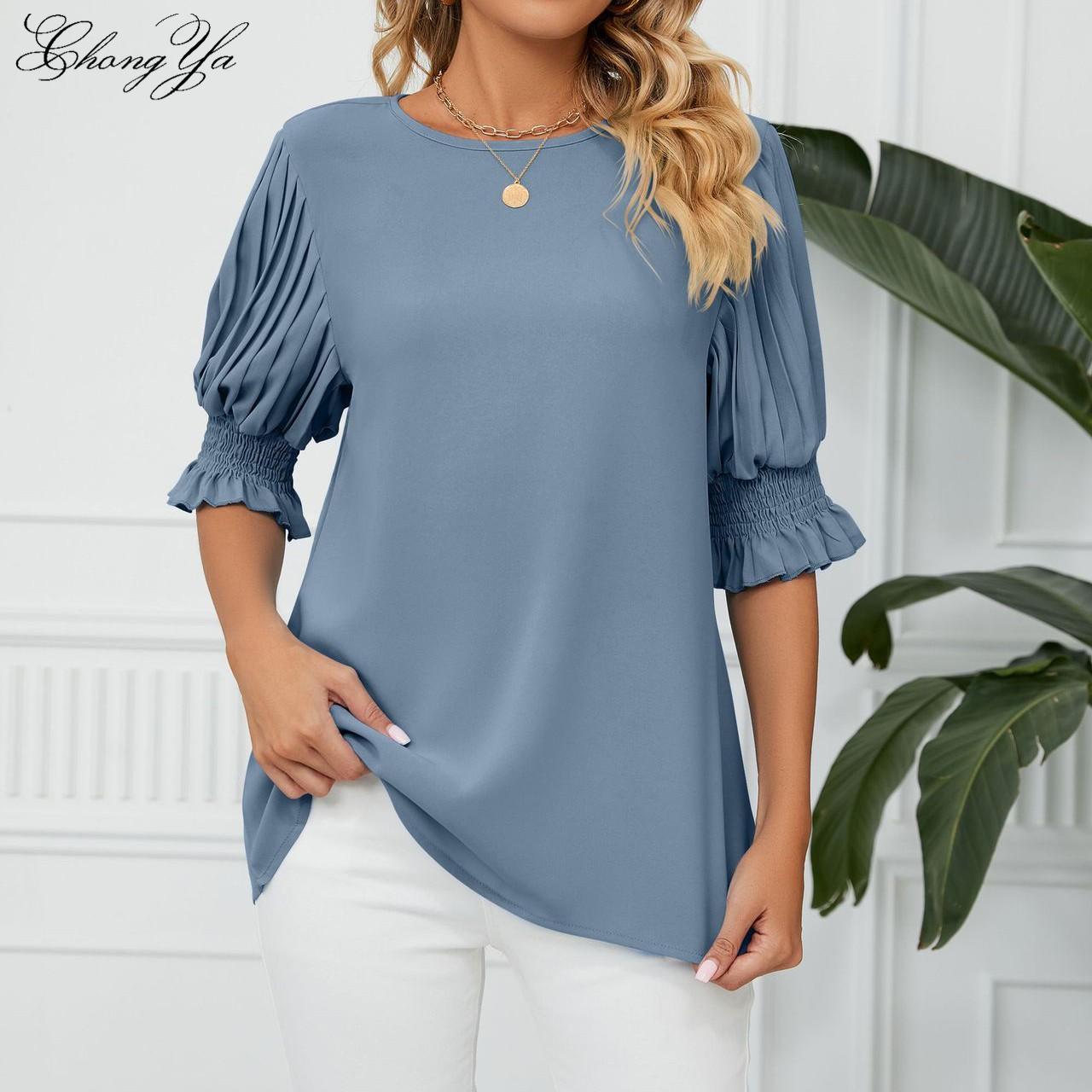 Женские шифоновые топы — фото 6