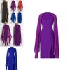 Womens Size Plus Chiffon Mosaic Dress Long Dress Atmosphere Dress Fan Female