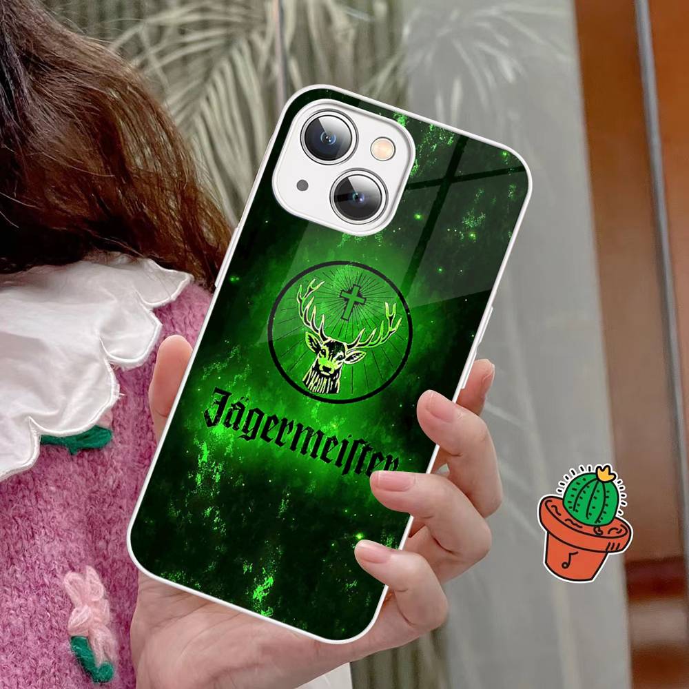 Hot J-JaegermeisterS Tempered Glass For iphone 14 13 12 11 Pro Mini XS MAX 14Plus X XS XR Cover