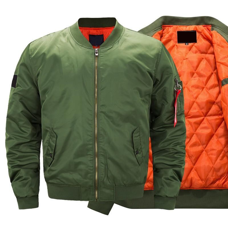 Jachetă Pilot Nylon Supradimensionată pentru Bărbați Caldă de Iarnă Croială Largă Casual Îmbrăcăminte Exterioară Negru Verde Militar Albastru Marin