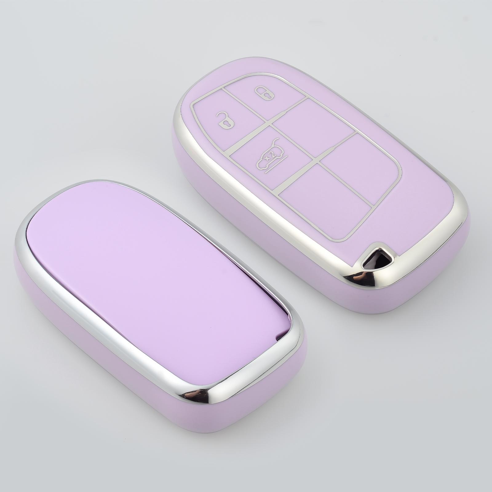 

Fashion Car Keychain TPU Car Key Fob Case Cover For Jeep Renegade Compass Grand Cherokee Chrysler 300C Wrangler Dodge 3 Buttons