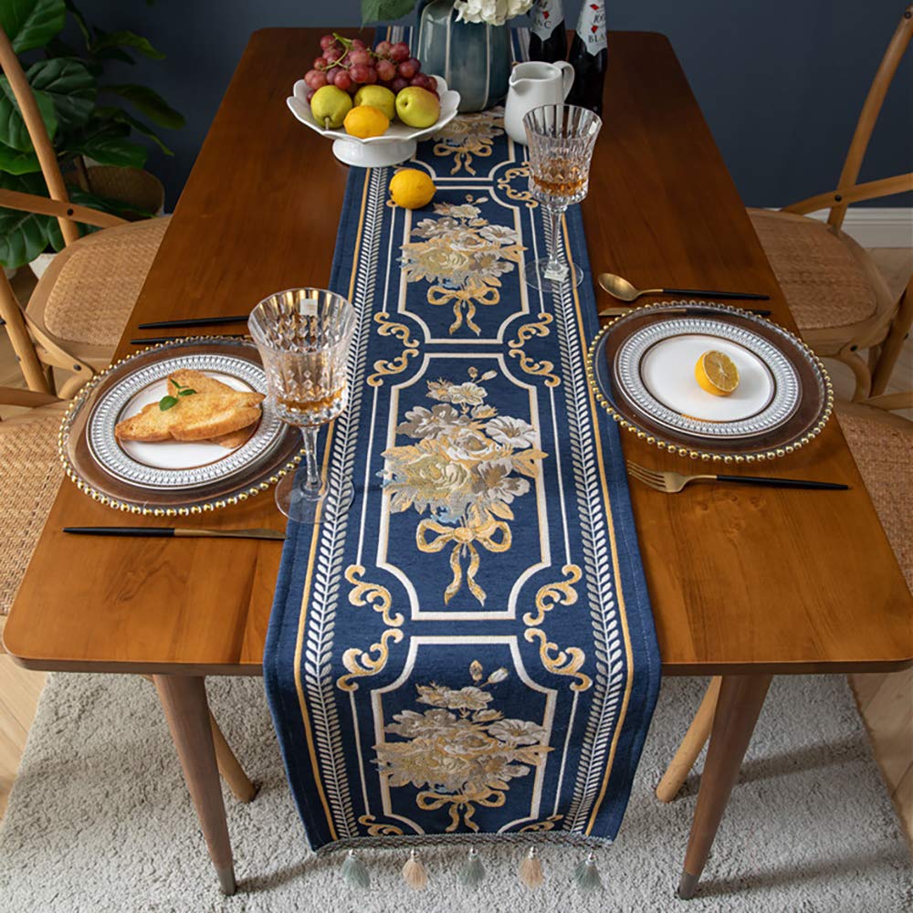 CHYG Table Court Table Interior New Shop Width 33X260cm Runner, Nordic, Style, Center, Rectangular, Tablecloth, Elegant, Flower, Tassels, Classic,