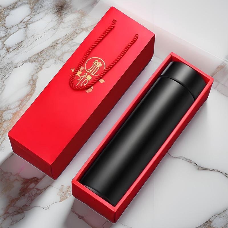 Custom Insulated Stainless Steel Cup with Logo, Engraved Lettering, Temperature Display - Ideal for Events and Souvenirs