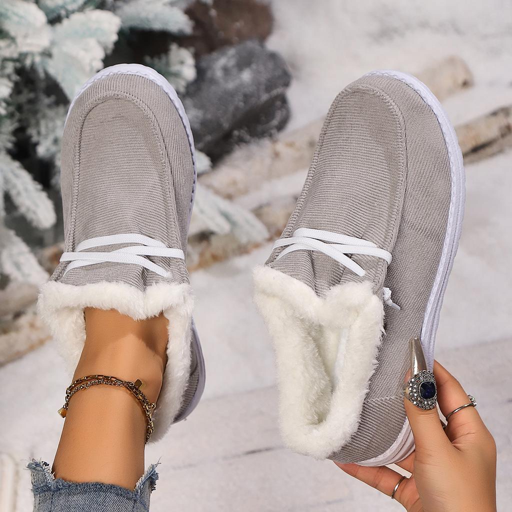 Fashion Women Casual Flats Boots Winter New Sport Platform Fashion Cotton Shoes Female Comfortable Outdoor Luxury Plush Boots Women