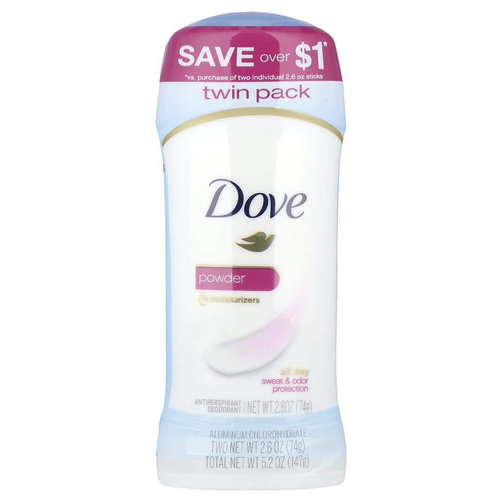 Déodorant Anti-transpirant, Poudre, Lot de 2, 74G (2.6oz) Chaque