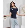 IEF Women's Contrast Off-Shoulder Short Sleeve T-Shirt