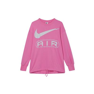 Air Letter Logo American Style Round Neck Casual Long Sleeve Sweatshirt Women Sweatshirt Fun-Pink FN1898-675