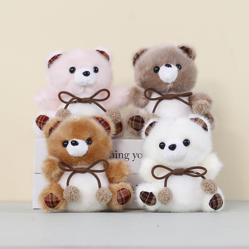 Plush Bear Keychain Cute Cartoon Toy For Kids And Students