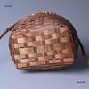 Handmade Small Bamboo Woven Basket for Tea Picking, Storage, or Artistic Dance Performance