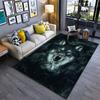 Wolf Strength Presence and Mystery Carpet Yoga Living Room Room Decor Children's Crawling Mat Doormat Area Rug Games Mat