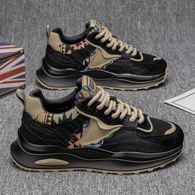 Men's Shoes Spring New Thick-soled Heightening Dad Shoes Non-slip and Wear-resistant Sports Board Shoes Men's Fashion Casual Trendy Shoes
