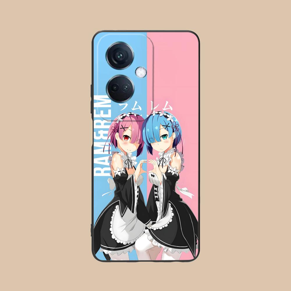 ReZero Rem Ram Matte TPU Mobile Phone Case for OPPO Find X9 X8 X7 X6 X5 X3 X2 Plus S Pro Ultra Lite Colorful Printing Cover