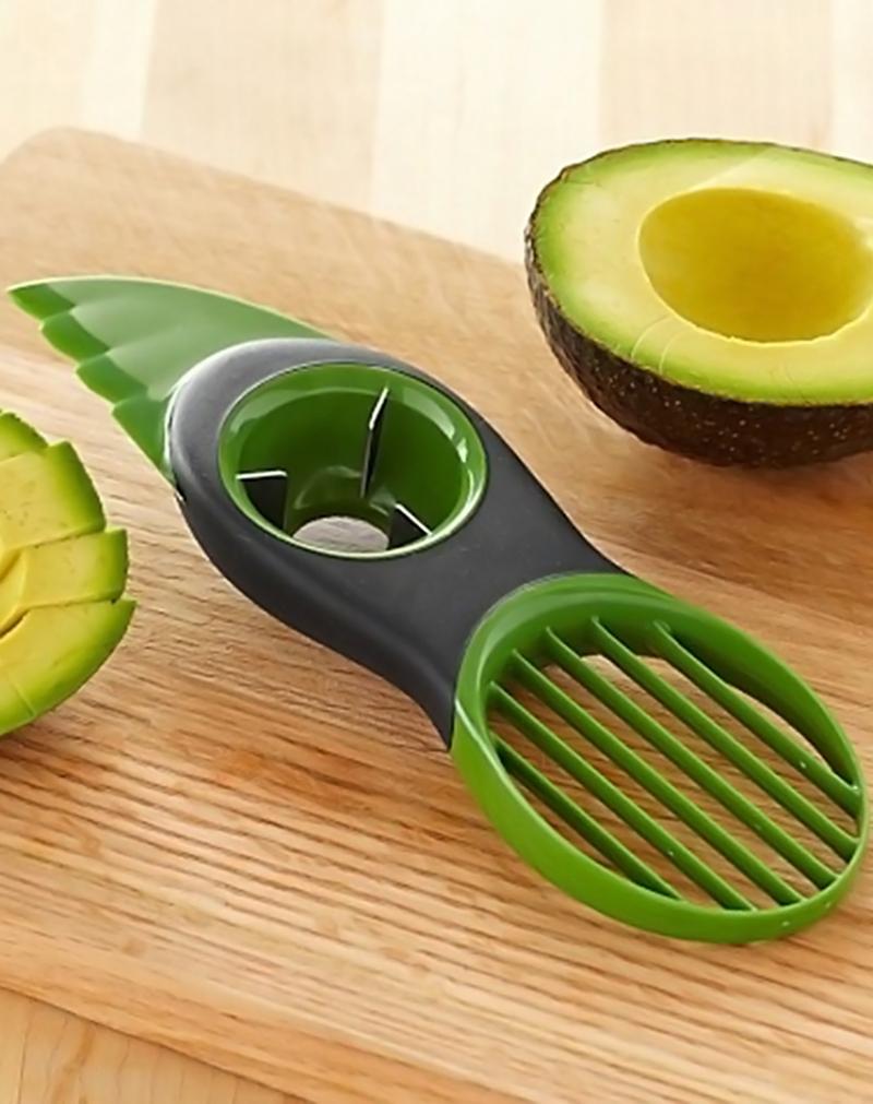 Kitchen Tool 3-in-1 Avocado Slicer Splits Fruit Pits Home Slices Household