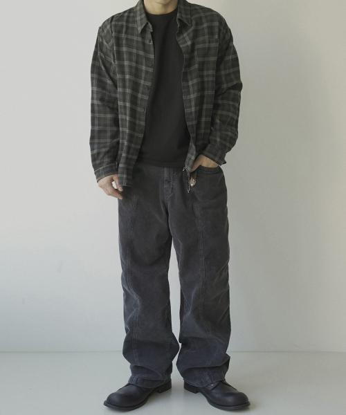 SIIIIDO Luca Vgd Soft Green Check Shirt #1