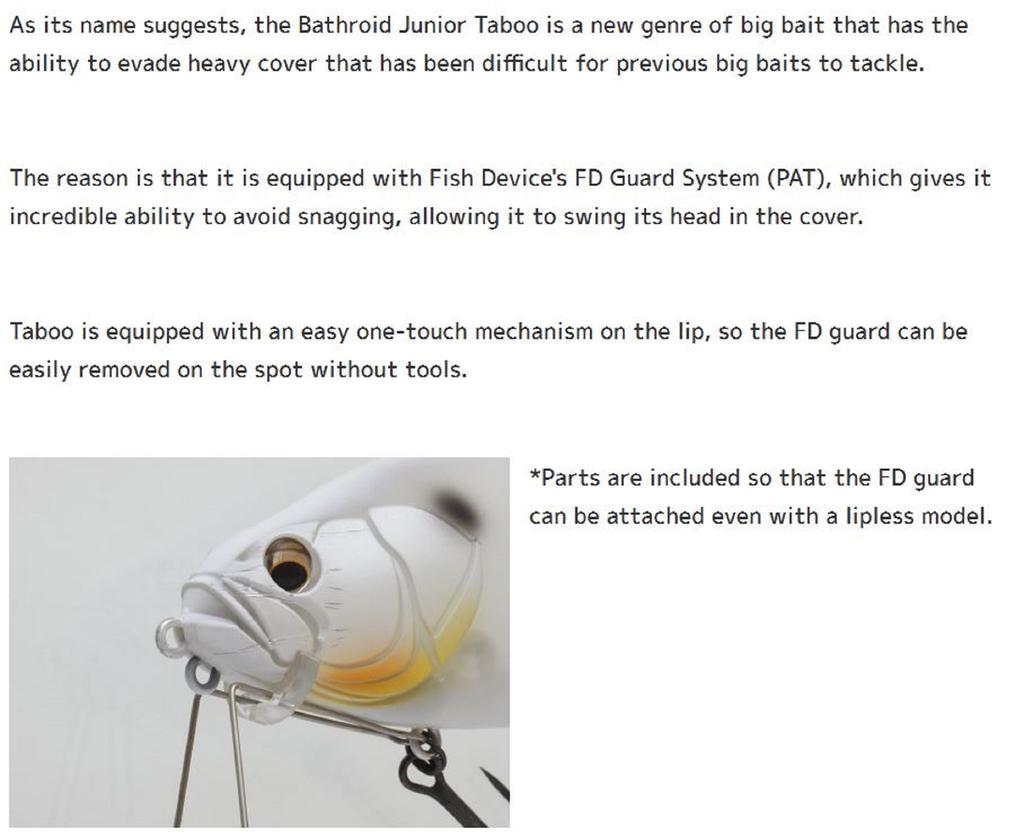 Imakatsu IK Bassoid JR Taboo 3DR 140mm Floating Lure 642 (6970)