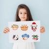 8PCS Cartoon Little Cow Face Changing Sticker Cartoon Graffiti Laptop Phone Skateboard Motorcycle Bicycle Stationery Sticker