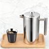 304 Stainless Steel French Press Coffee & Tea Maker with Double Layer Infuser