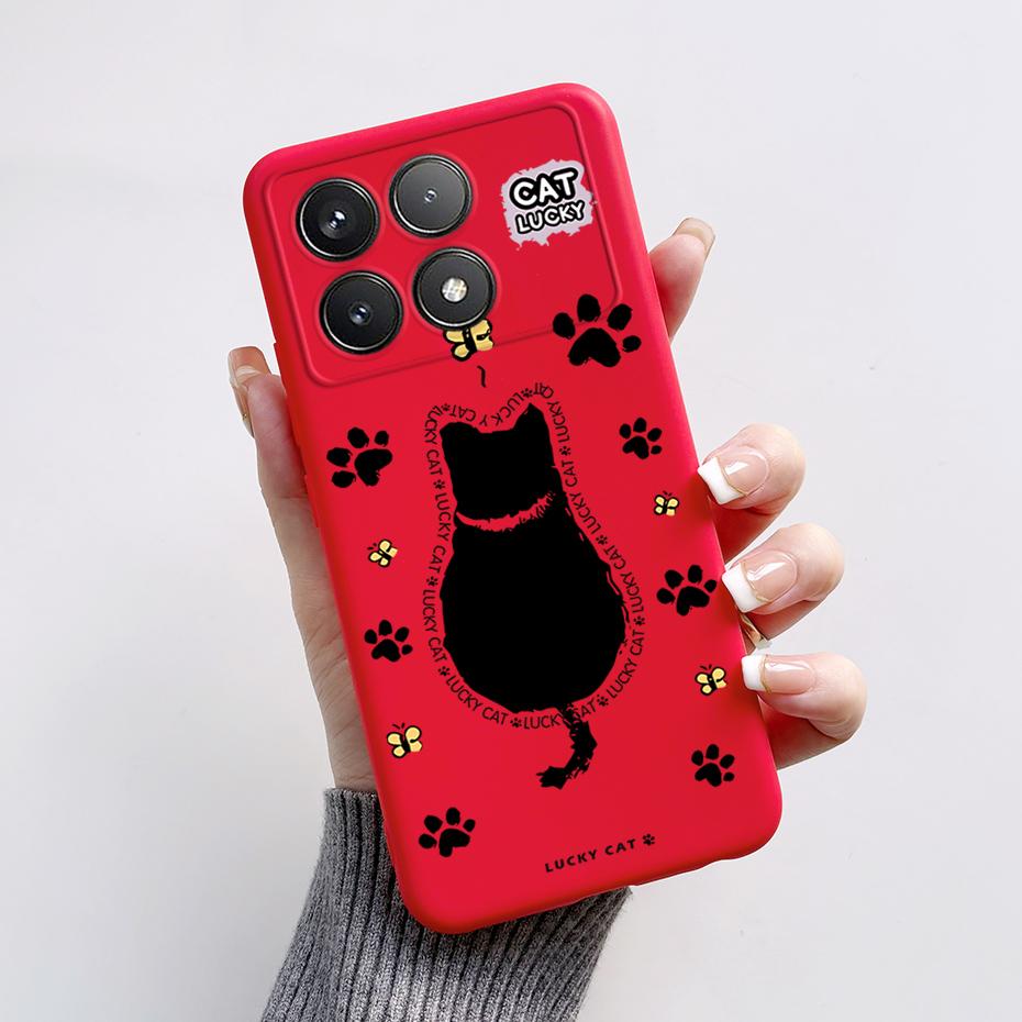 For Xiaomi POCO F6 Pro Case Cute Bear Cartoon Frog Silicone Soft Rubber Camera Protector Case POCO F6 Pro Case POCO F6 Pro Cover